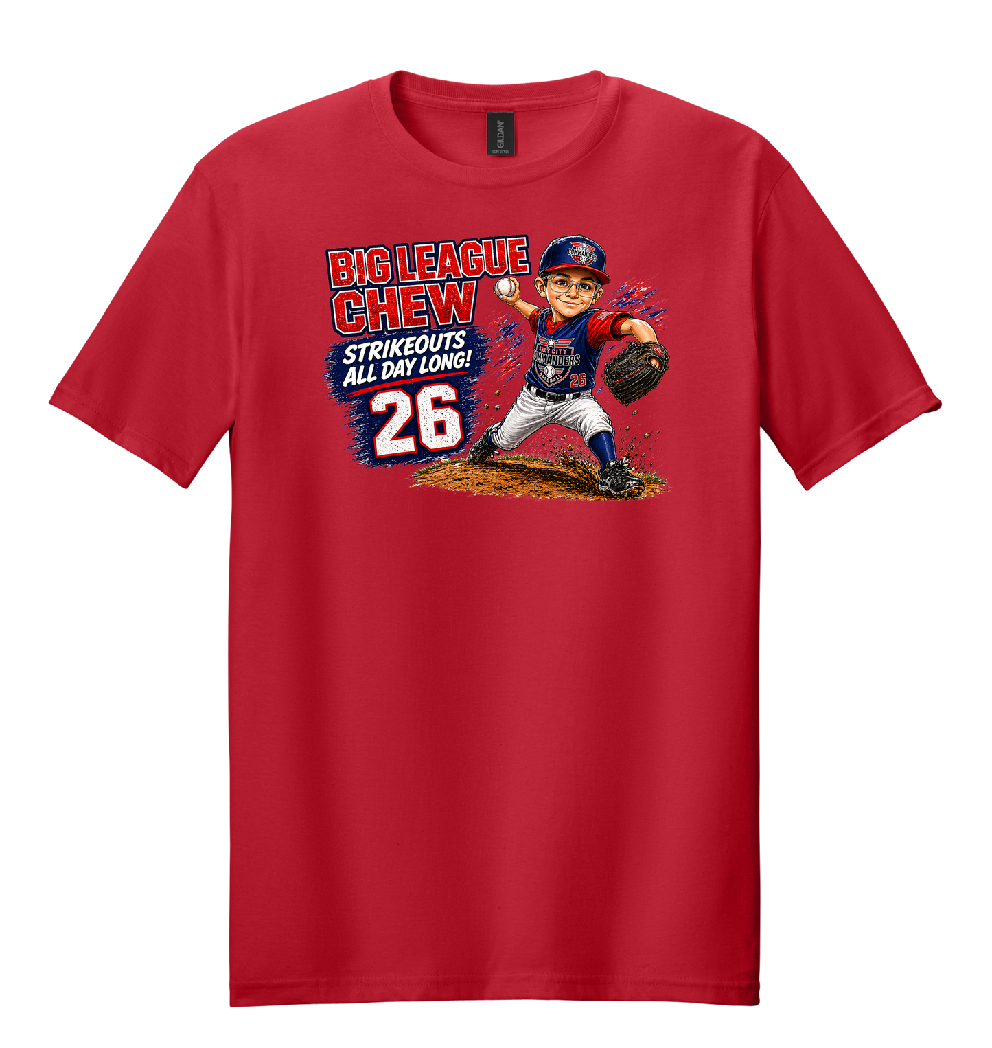 Big League Chew Custom Caricature T-Shirts