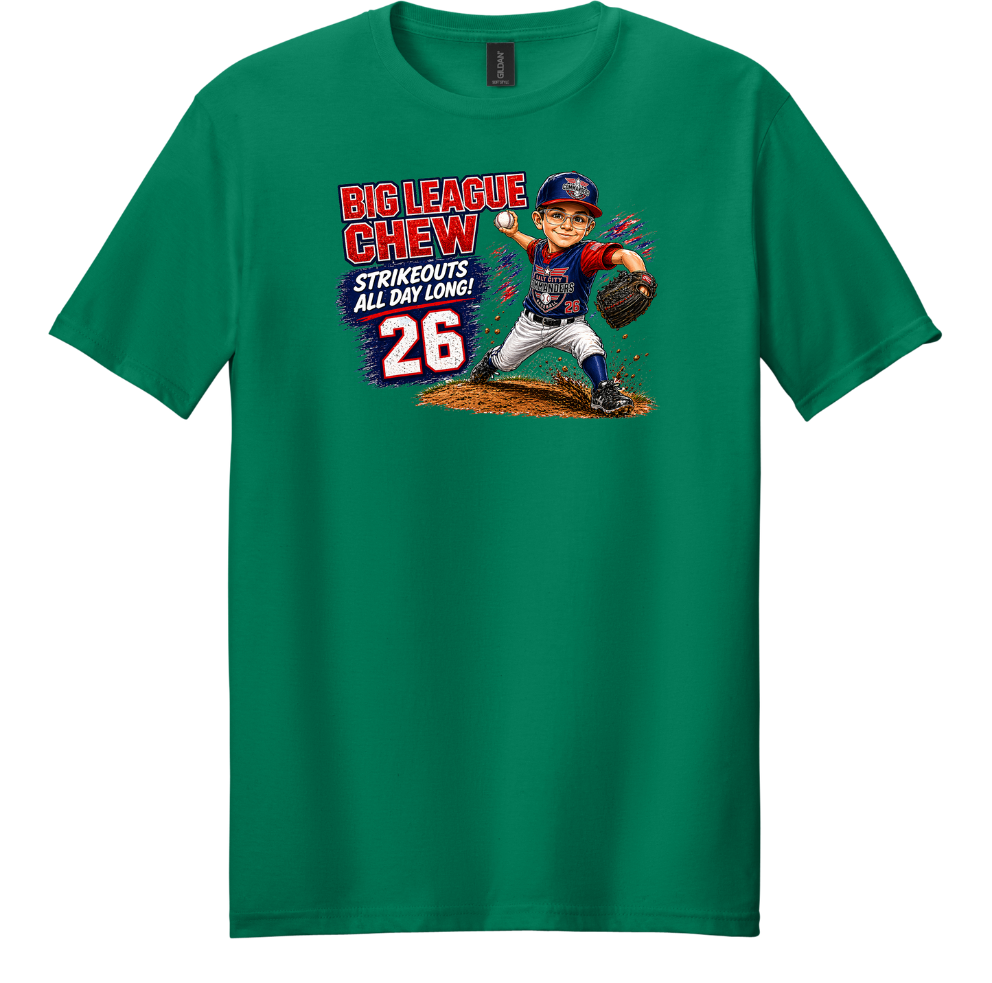 Big League Chew Custom Caricature T-Shirts