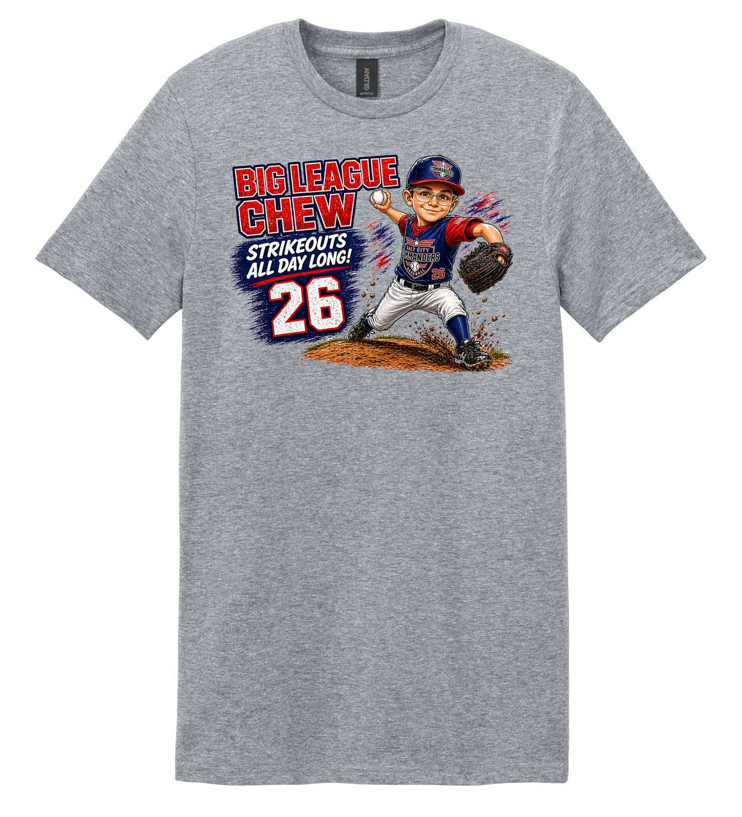 Big League Chew Custom Caricature T-Shirts