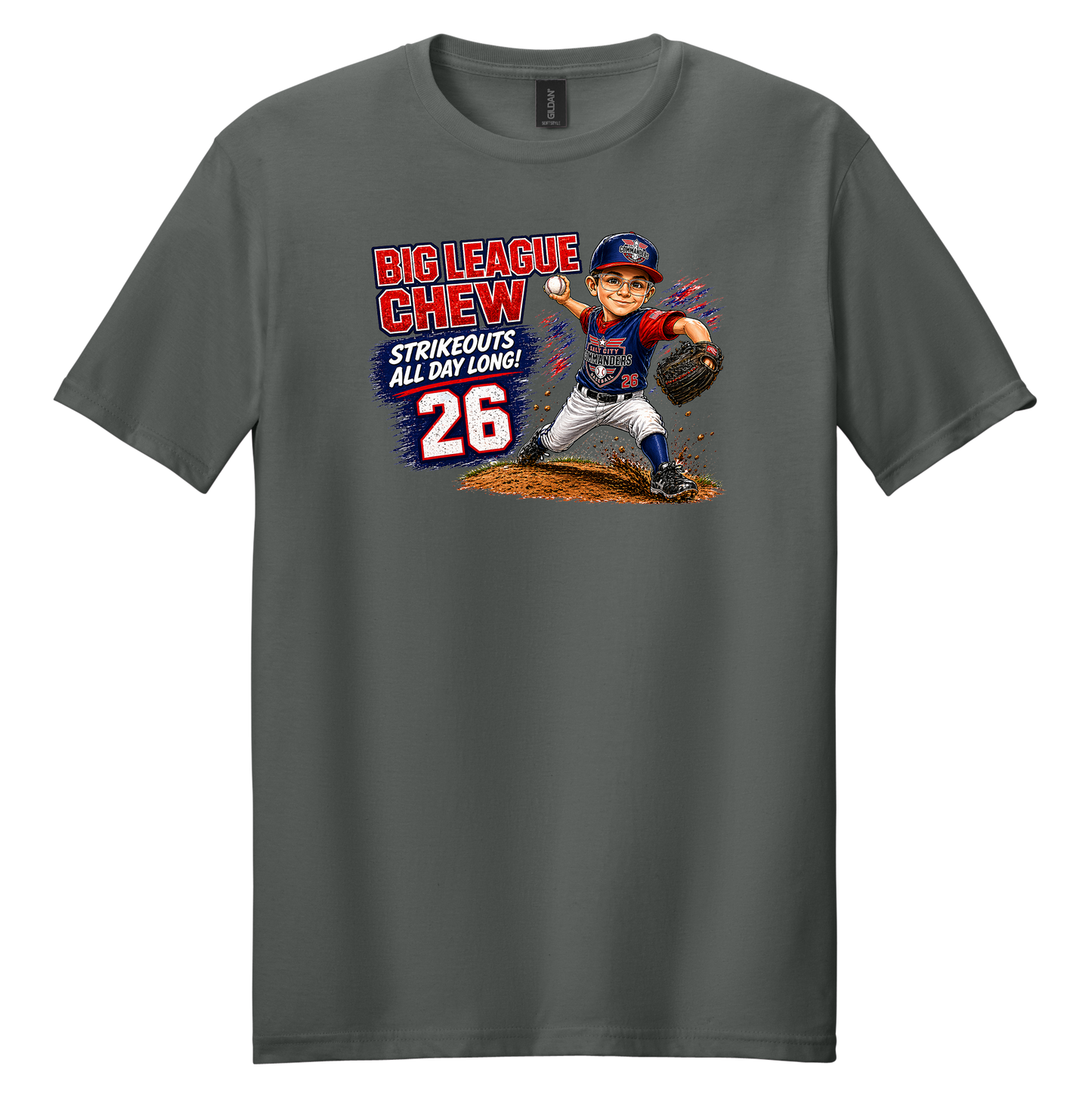 Big League Chew Custom Caricature T-Shirts