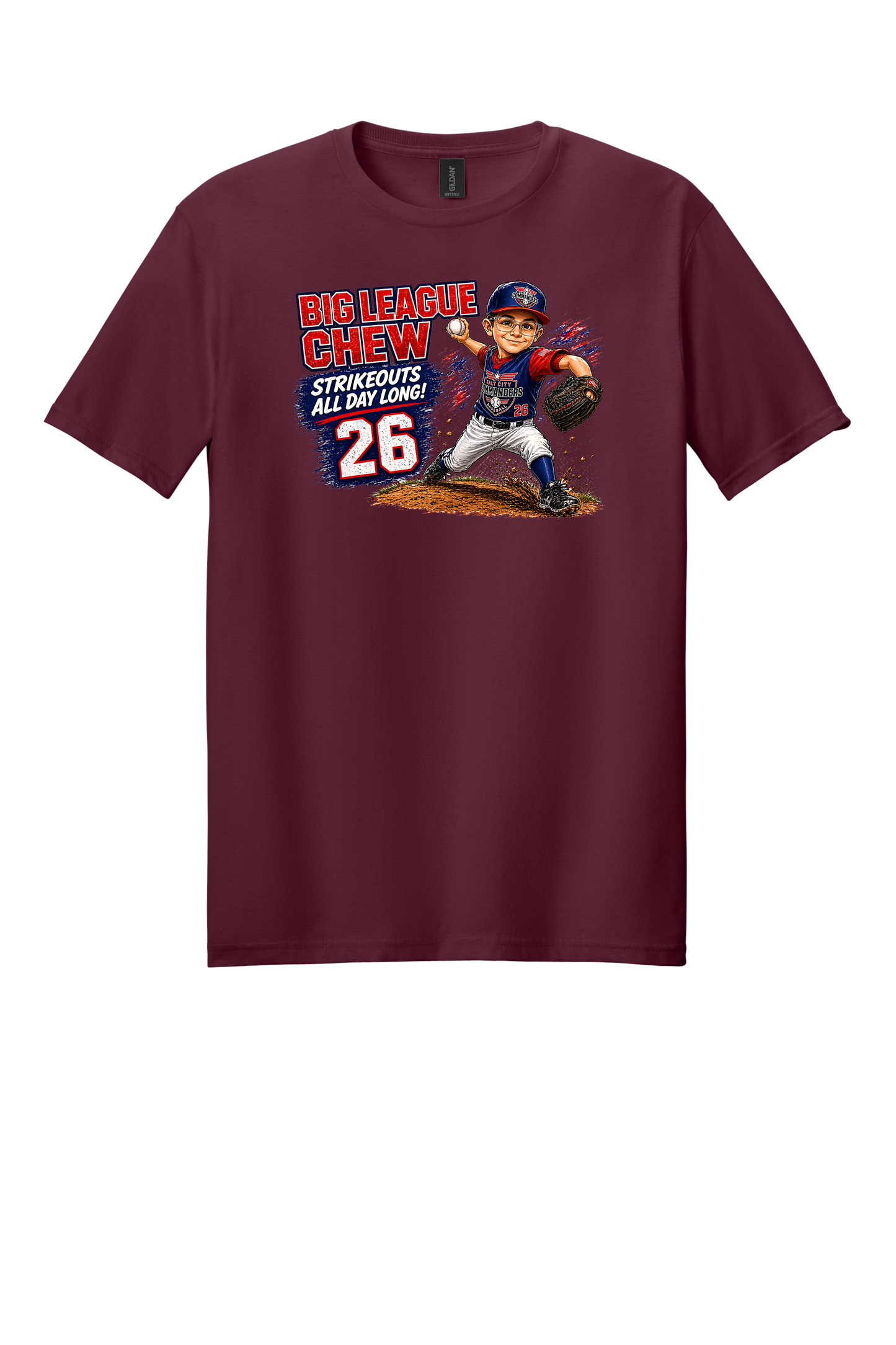 Big League Chew Custom Caricature T-Shirts