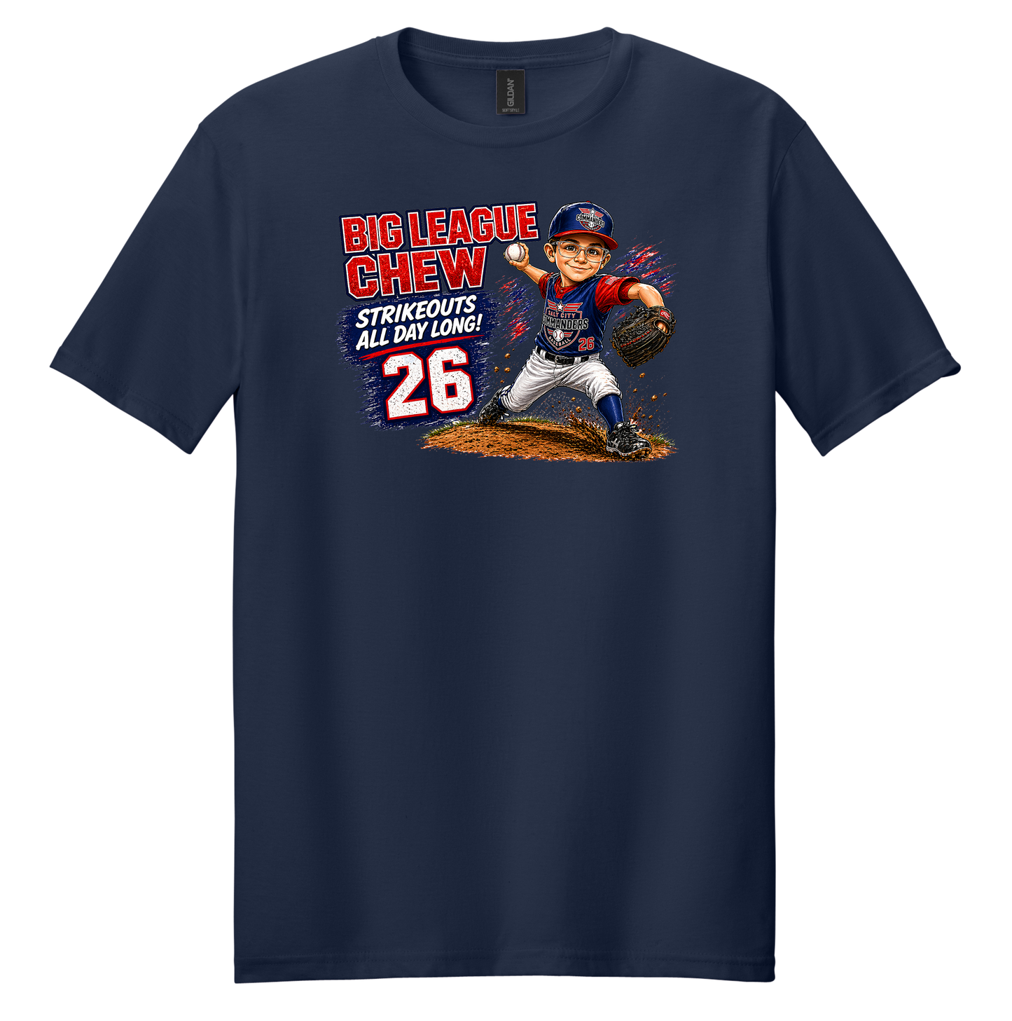 Big League Chew Custom Caricature T-Shirts