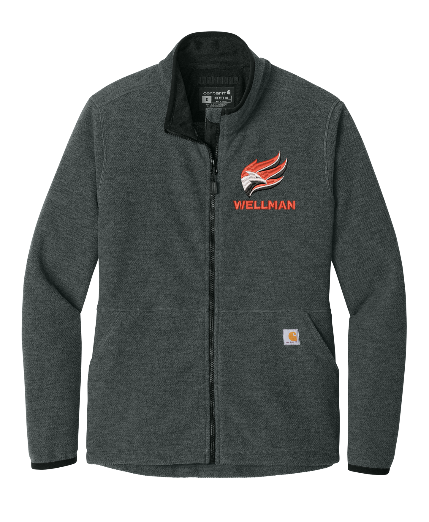 Wellman Women's Carhartt® Women’s Textured Full-Zip Fleece Jacket - CT106419