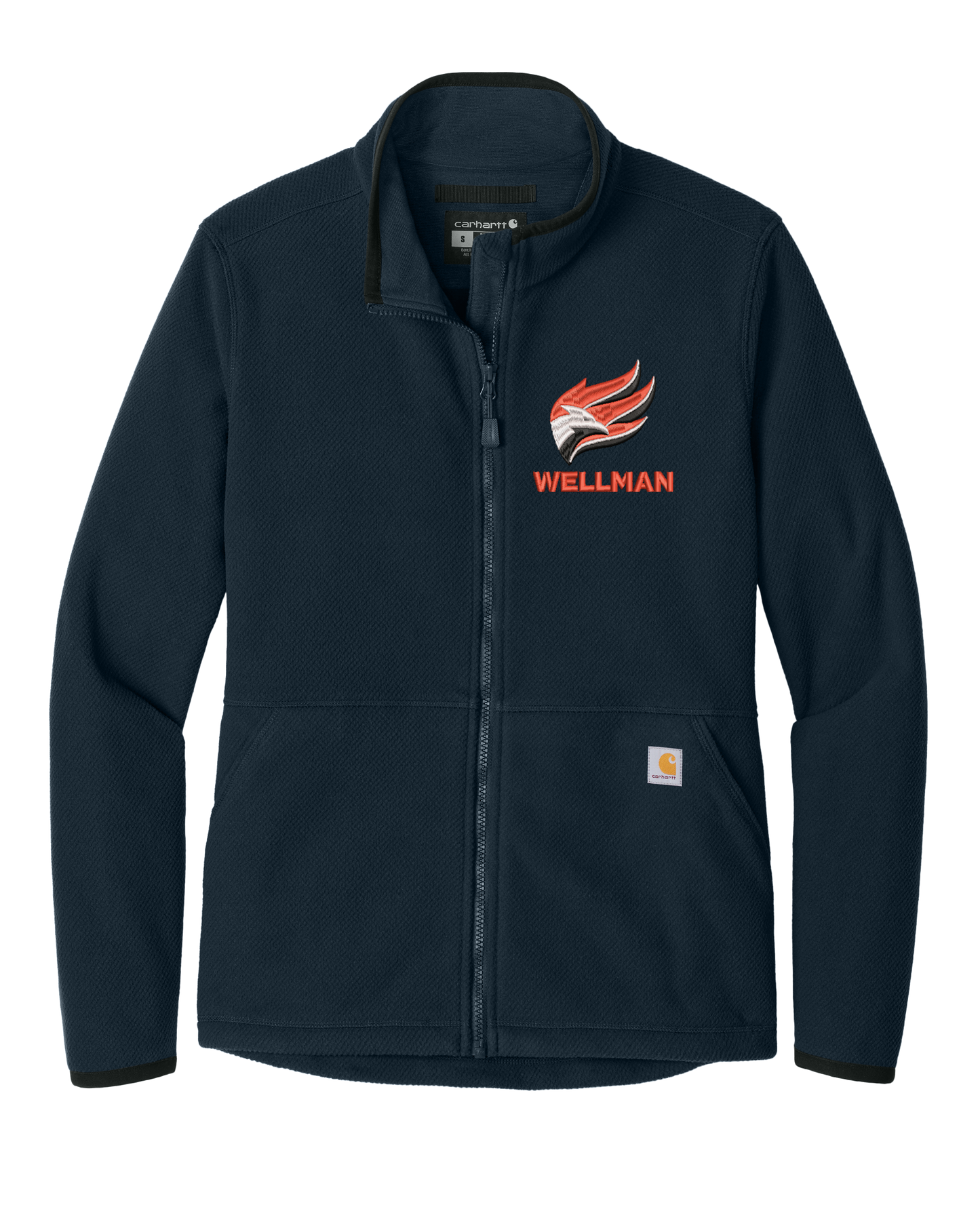 Wellman Women's Carhartt® Women’s Textured Full-Zip Fleece Jacket - CT106419