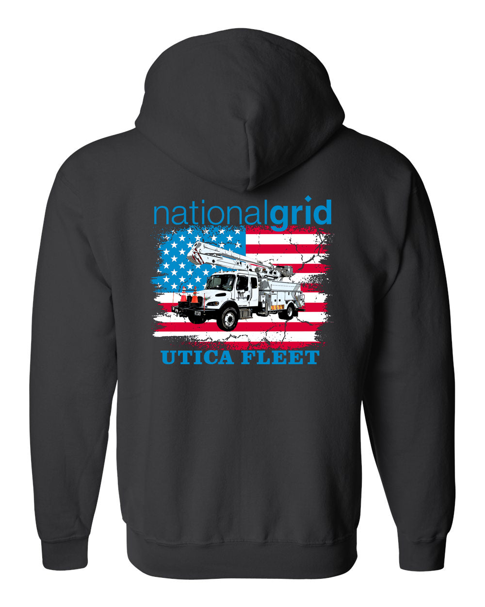 National Grid Utica Zip Up Hoodie - Fleet or Line