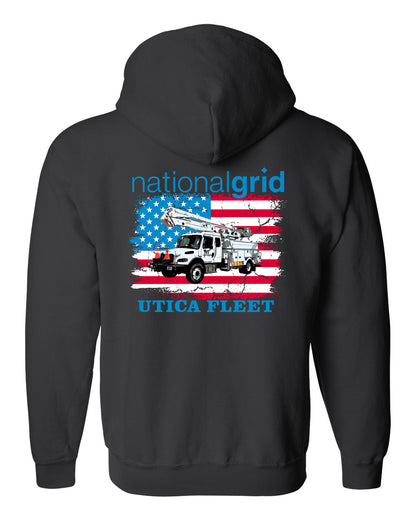 National Grid Utica Zip Up Hoodie - Fleet or Line