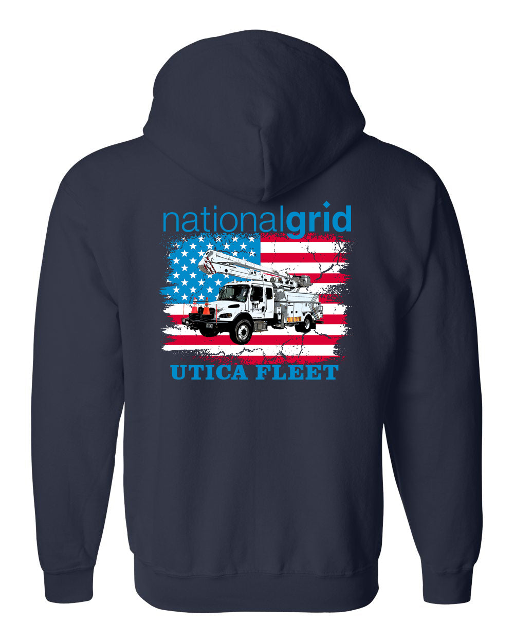 National Grid Utica Zip Up Hoodie - Fleet or Line