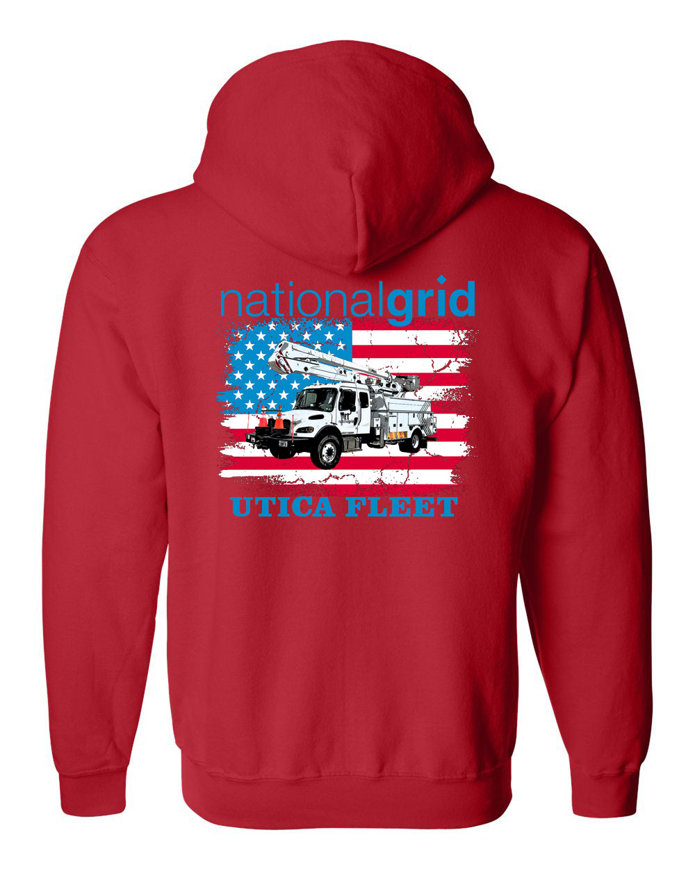 National Grid Utica Zip Up Hoodie - Fleet or Line