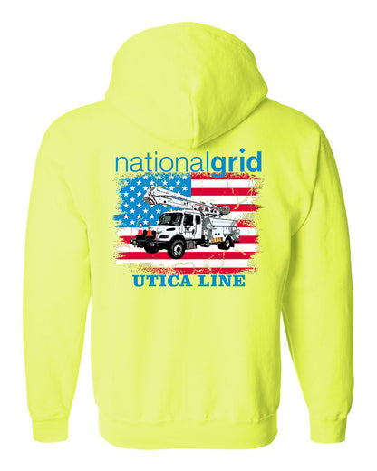 National Grid Utica Zip Up Hoodie - Fleet or Line