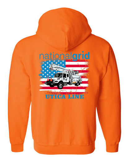 National Grid Utica Zip Up Hoodie - Fleet or Line