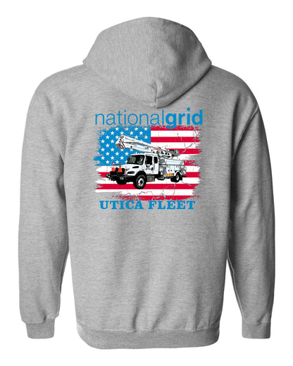 National Grid Utica Zip Up Hoodie - Fleet or Line