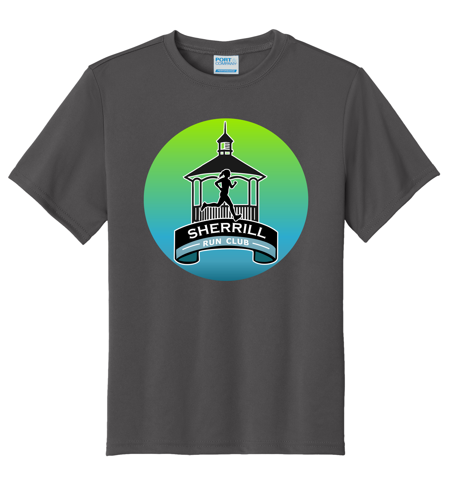 Sherrill Running Club -Port & Co™ Youth Performance Tee - PC380Y