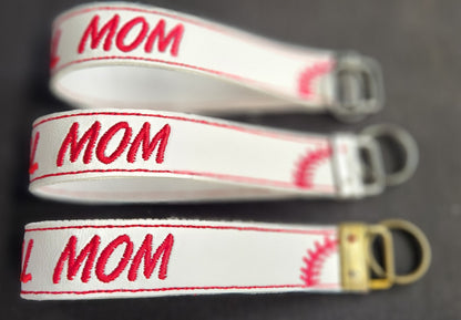 Baseball Mom Key Fob